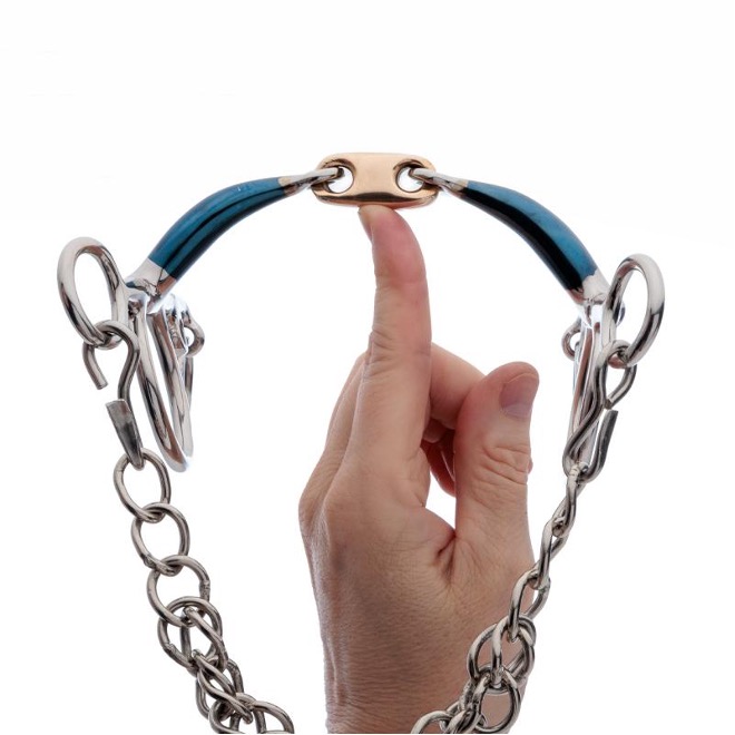 Kavalkade Lock-up-System bei Pferdebiss mit Menschenhand